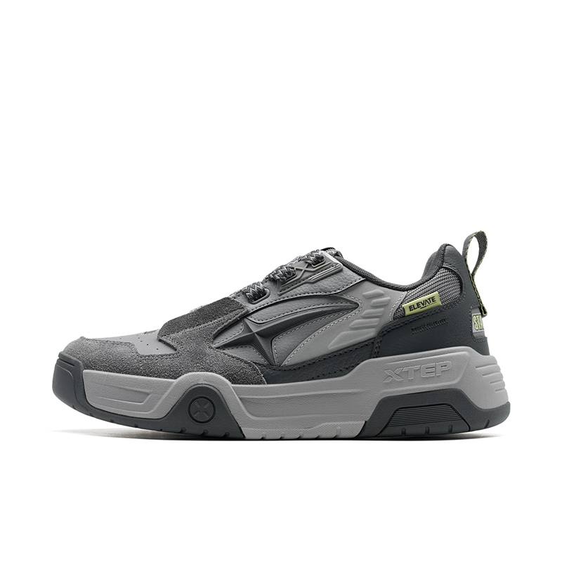 XTEP Slip Resistant Abrasion Resistant Slip Resistant Abrasion Resistant Low top Skateboard Shoes Men's