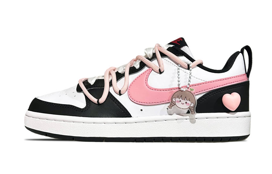 Nike Nike Court Borough Low 2 Abrasion Resistant Abrasion Resistant Low top Skateboard Shoes GS Pink