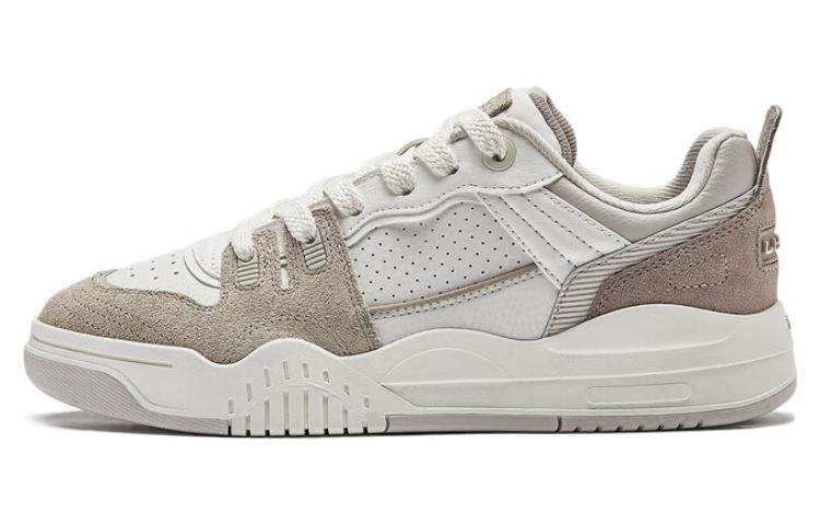 Li-Ning Li Ning Jiangyue Cushioning Low top Skateboard Shoes Women's White Gray Brown
