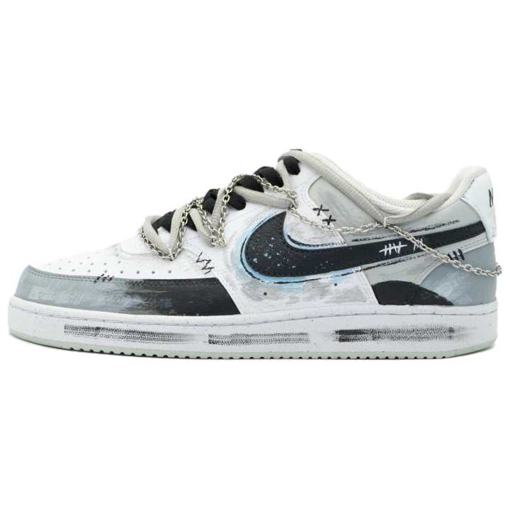Nike Nike Court Vision 1 Low top Skateboard Shoes Men's Light Gray
