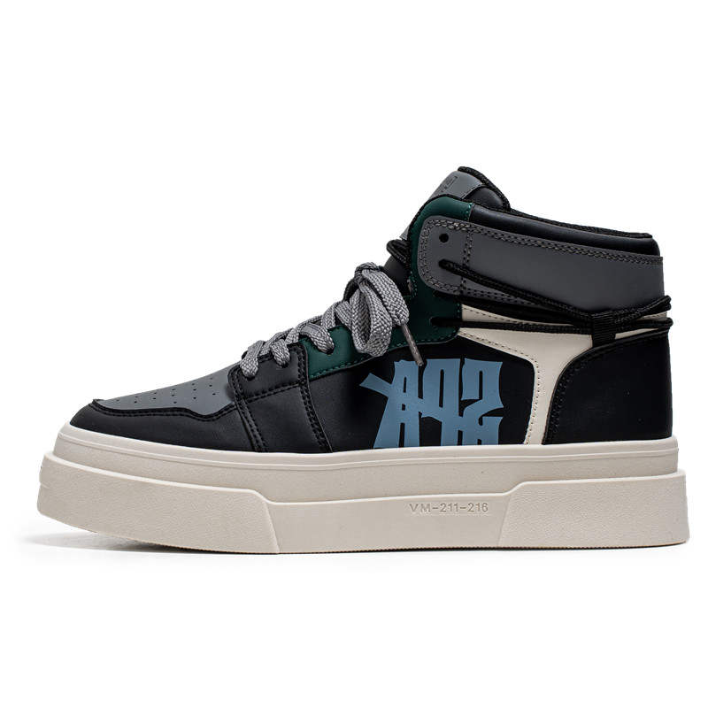 BAOZAOGONGYANG Slip Resistant Abrasion Resistant High top Skateboard Shoes Men's