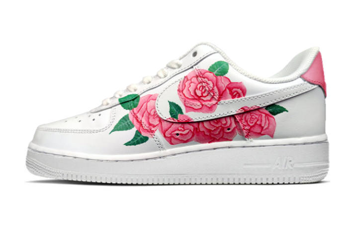 Nike Nike Air Force 1 Low '07 Low top Skateboard Shoes Women's White Green Pink