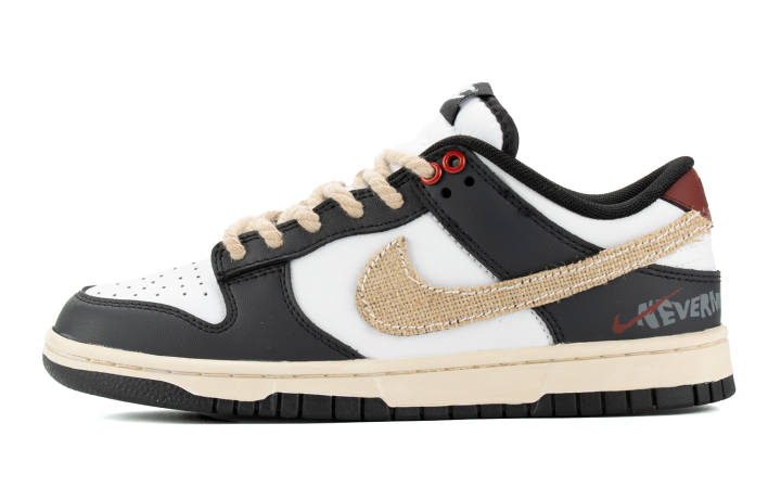 Nike Nike Dunk Slip Resistant Abrasion Resistant Low top Skateboard Shoes Unisex Black Red Brown