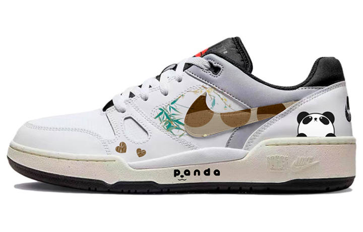 Nike Nike Full Force Low, Patriotic Baby, Bamboo Grove Panda, Trendy Comfortable Cushioning Abrasion Resistant