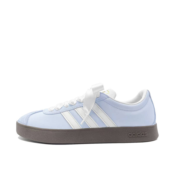Adidas Adidas Neo VL COURT 2.0 Moonlight BlueTrack Leather Coverage Balance Low top Skateboard Shoes Unisex Blue White