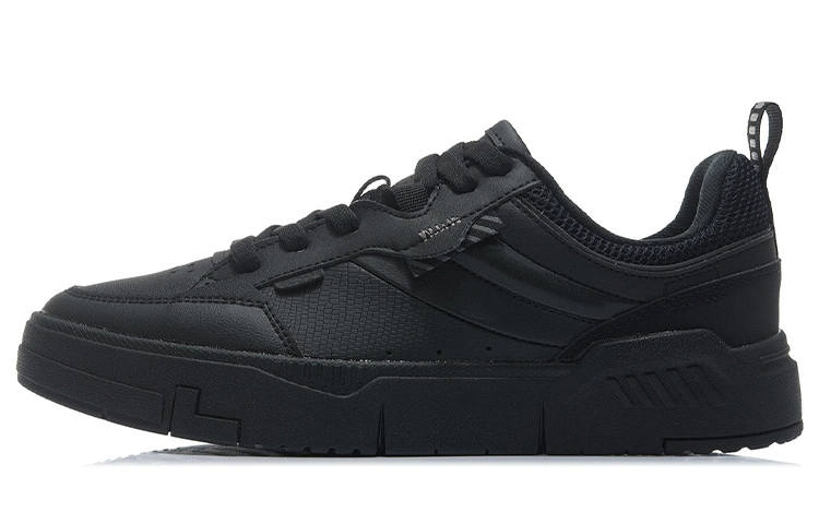 Li-Ning Li Ning Essence ACE Textile, Synthetic Leather Slip Resistant Abrasion Resistant Low top Skateboard Shoes Men's Black