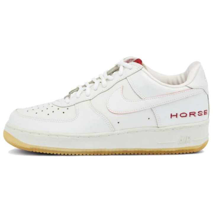 Nike Nike Air Force 1 Slip Resistant Abrasion Resistant Low top Skateboard Shoes Unisex White