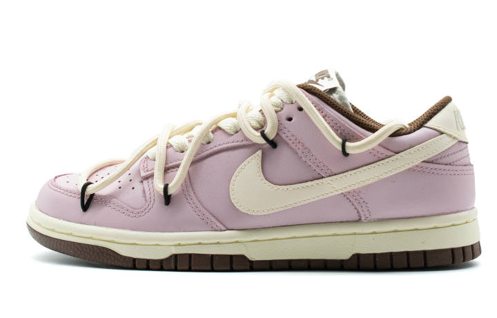 Nike Nike Dunk Tulip PU Synthetic Leather Coverage Abrasion Resistant, Breathable Low top Skateboard Shoes Women's Purple