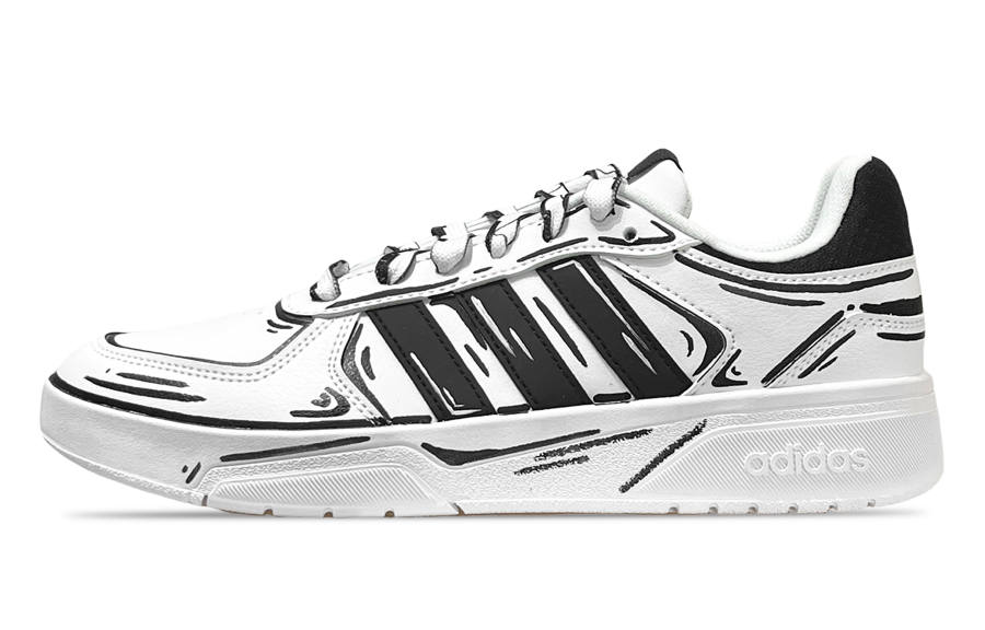 Adidas Neo Courtbeat Comic World Abrasion Resistant Lightweight Wear resistant And Lightweight Low top Skateboard Shoes