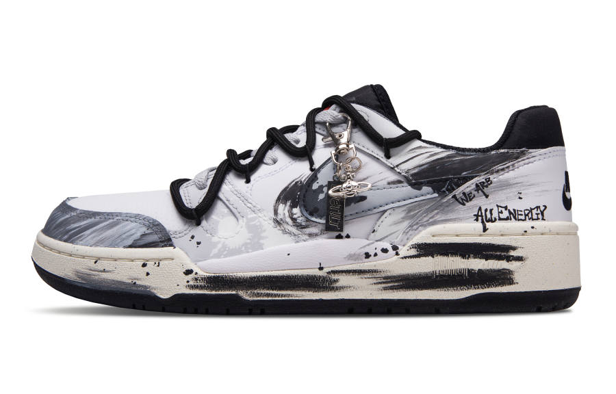 Nike Nike Full Force Gray Xingji Abrasion Resistant Low top Skateboard Shoes Unisex