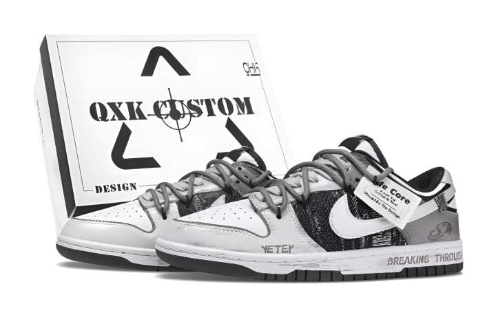 Nike Nike Dunk Night Walker Box Abrasion Resistant Balance Abrasion Resistant Balance Low top Skateboard Shoes Men's Gray