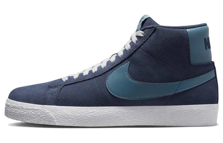 Nike Nike Sb Zoom Blazer Mid Midnight Navy Noise Aqua