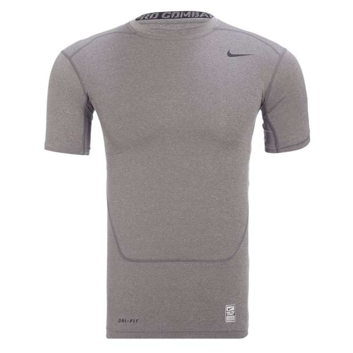 Nike Nike Core T Shirts Men's Gray Crew Neck Moderate