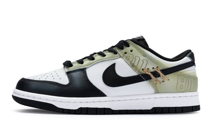 Nike Nike Dunk Low top Skateboard Shoes GS Black White Brown