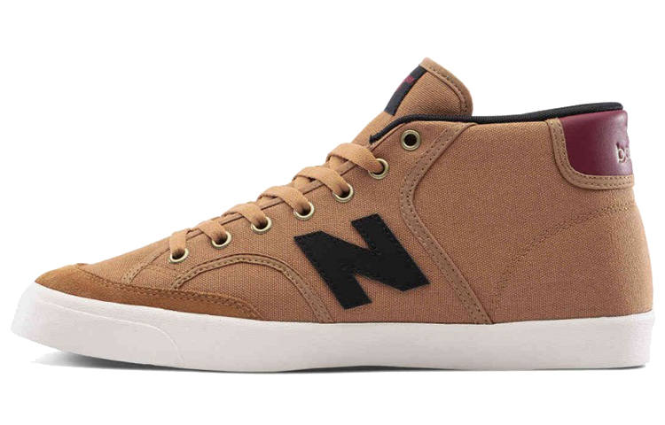 New Balance New Balance NB 213 Skateboard Shoes Men's Mid Top Caramel Brown/Red/White