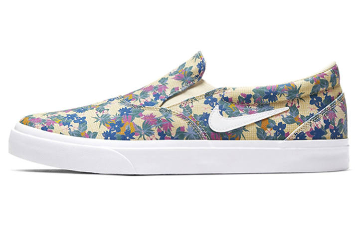 Nike Nike SB Charge Slip Premium Canvas Floral Slip Resistant Cushioning Abrasion Resistant Lightweight Low top