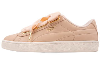 PUMA Basket Heart Soft Lightweight Low top Skateboard Shoes Women's Pink