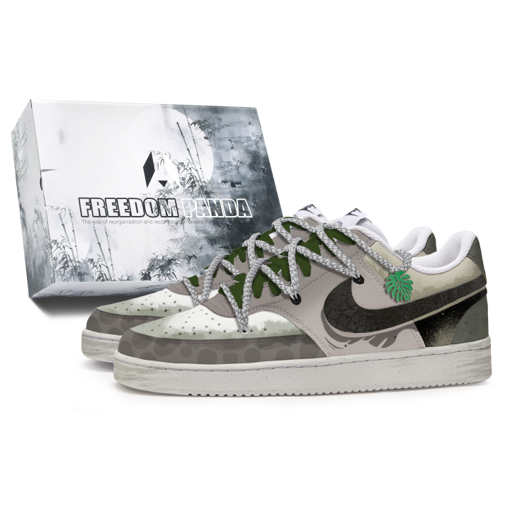 Nike Nike Court Vision 1 Skateboard Shoes Men's Low Top Gray/Green