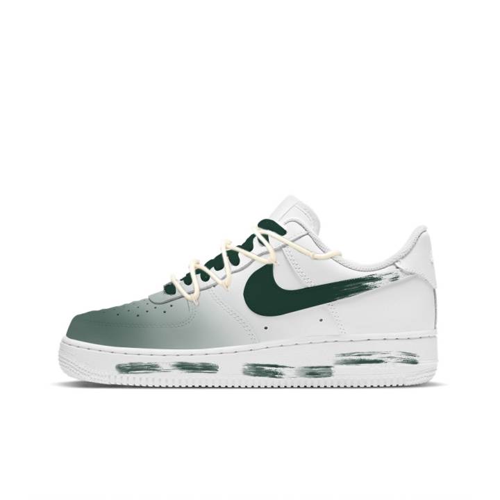 Nike Nike Air Force 1 Coverage Thermal Coverage Low top Skateboard Shoes Women's White Green