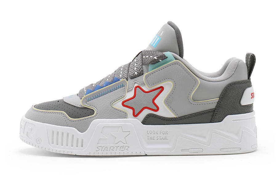 STARTER STARTER Vol Pixel Game Shoes Low top Skateboard Shoes Men's Gray