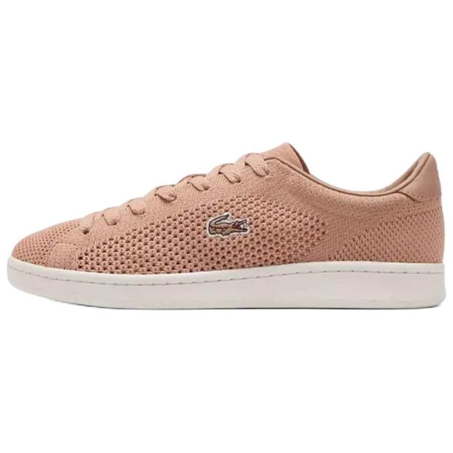 LACOSTE Carnaby Set Slip Resistant Abrasion Resistant Low top Skateboard Shoes Women's Pink