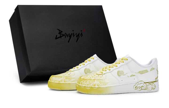 Nike Nike Air Force 1 811 Manufacturing, Cloud Roll Wave Elegance Yellow, Special Shoe Box Slip Resistant Slip Resistant