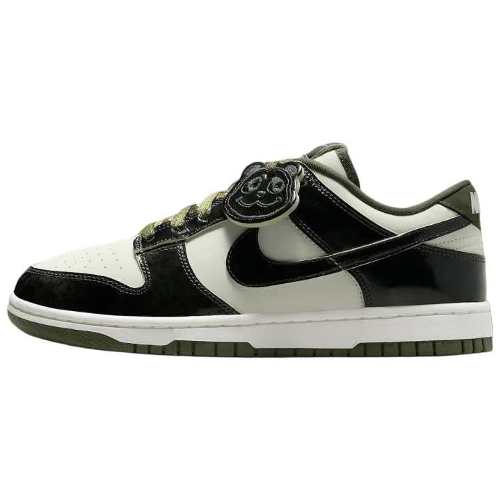 Nike Nike Dunk SE Slip Resistant Abrasion Resistant Low top Skateboard Shoes Women's White Black