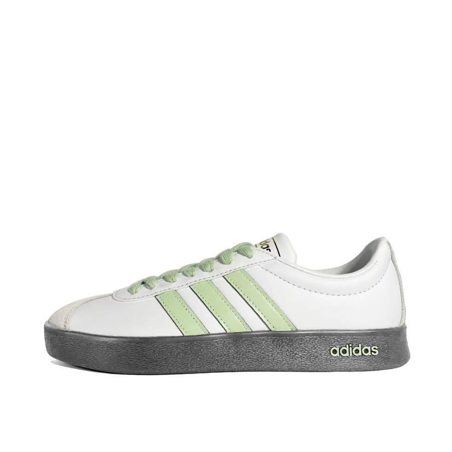 Adidas Adidas VL COURT 2.0 Green Arrow Coverage Quick Dry Lightweight Low top Skateboard Shoes Unisex Green White