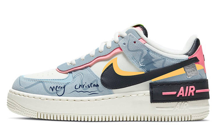 Nike Nike Air Force 1 Low Shadow 'Sunset Pulse' Low top Skateboard Shoes Women's Blue Pink Orange