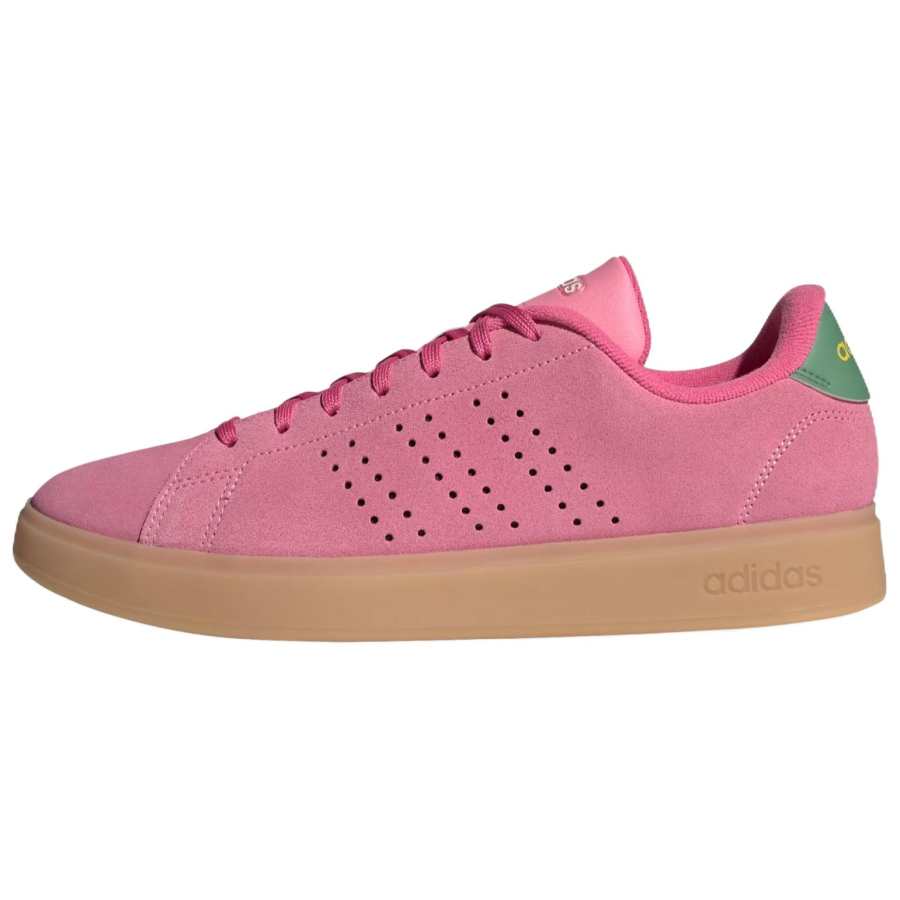Adidas Adidas ADVANTAGE 2.0 Slip Resistant Abrasion Resistant Low top Skateboard Shoes Unisex Pink Green