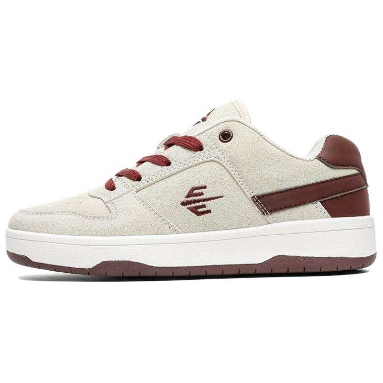 JIANKECHAO Slip Resistant Cushioning Abrasion Resistant Low top Skateboard Shoes Unisex Ecru
