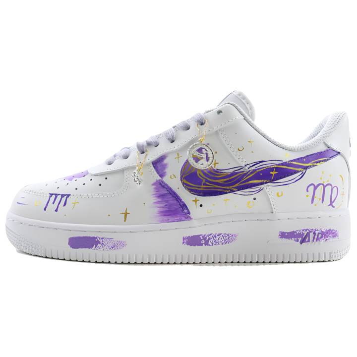 Nike Nike Air Force 1 Coverage Slip Resistant Low top Skateboard Shoes Unisex White