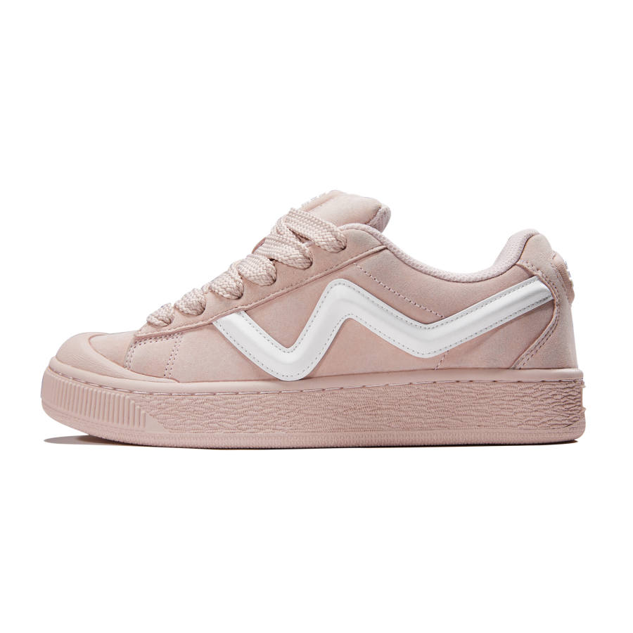 GZOZ Coverage Slip Resistant And Abrasion Resistant Low top Skateboard Shoes Women's Peach Foam