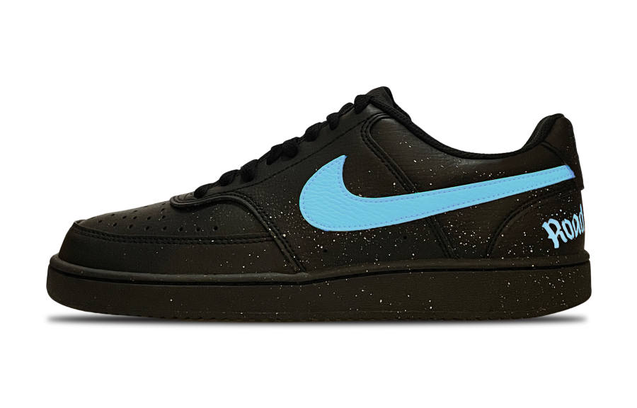Nike Nike Court Vision Low Slip Resistant Abrasion Resistant Low top Skateboard Shoes Unisex Black