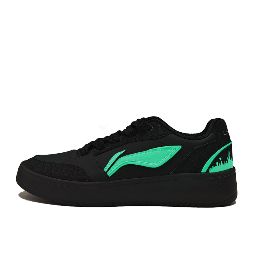 Li-Ning Li Ning Sycee V3 Non slip Lightweight Low top Skateboard Shoes Men's Black Green