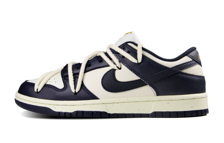 Nike Nike Dunk Abrasion Resistant Abrasion Resistant Low top Skateboard Shoes Unisex Blue White