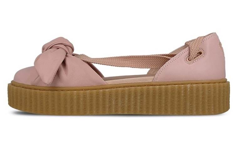 PUMA Bow Creeper Sandal Rihanna Fenty Silver Pink Women's