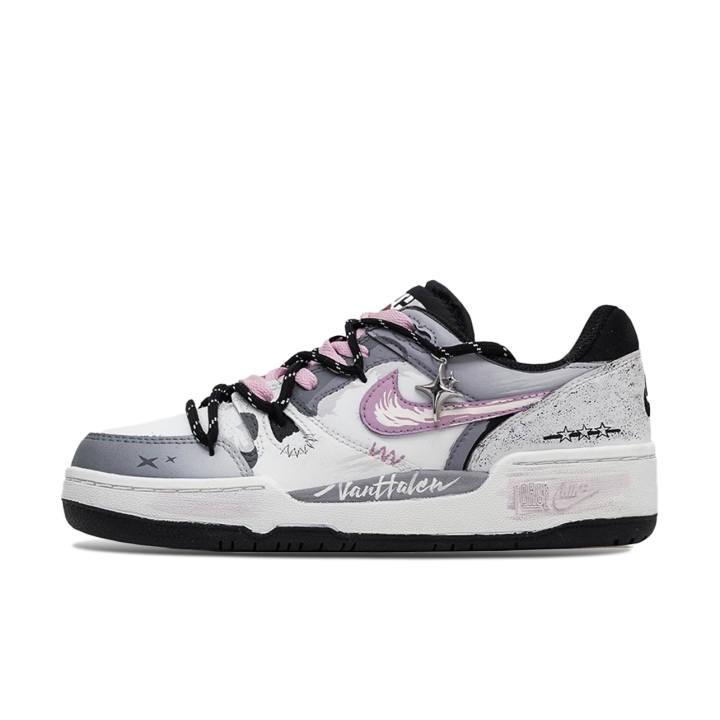 Nike Nike Full Force Sparkling Night Low top Skateboard Shoes Men's Pink Gray