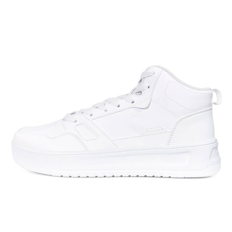 QIAODAN Shiro Dragon High top Skateboard Shoes Men's White