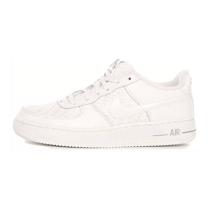 Nike Nike Air Force 1 Low Triple White Leather Woven GS