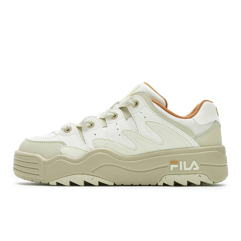 FILA Rosetta Low top Skateboard Shoes Women's White Yellow