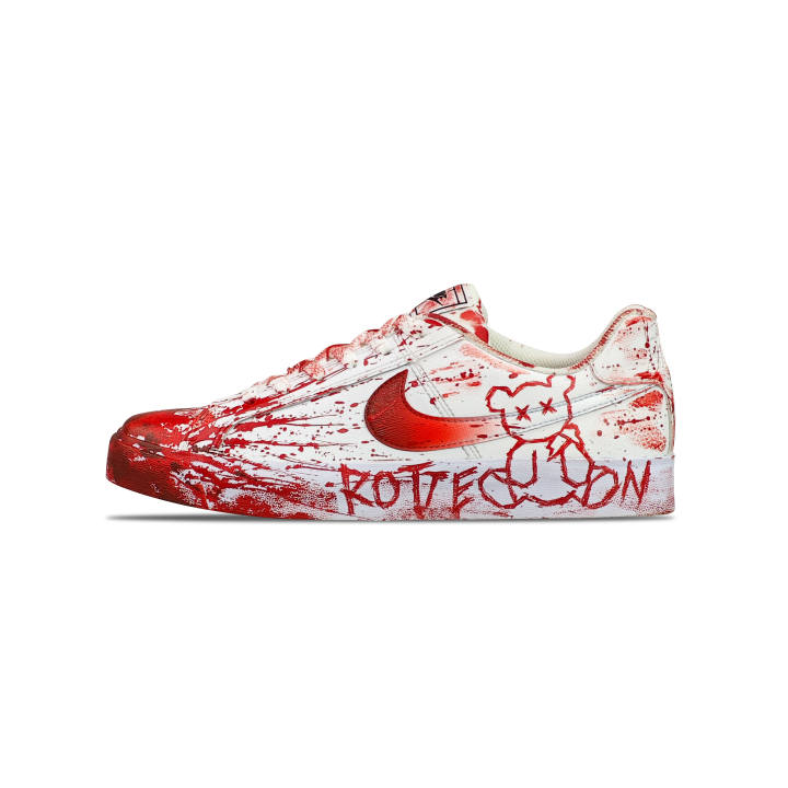 Nike Nike Court Royale AC Slip Resistant Abrasion Resistant Low top Skateboard Shoes Unisex Red White