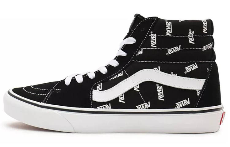 Vans Sk8 Vans-Hi 'Sk8 Allover Logo - Black'