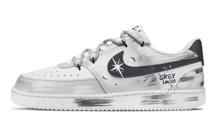 Nike Nike Court Vision 1 Slip Resistant Balance Low top Skateboard Shoes Women's Light Gray