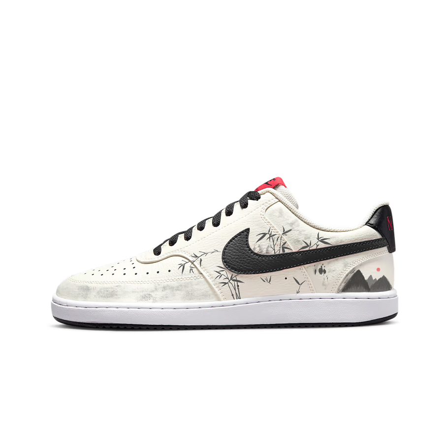 Nike Nike Court Borough Cushioning Abrasion Resistant Cushioning, Wear Resistant Low top Skateboard Shoes Unisex Black White