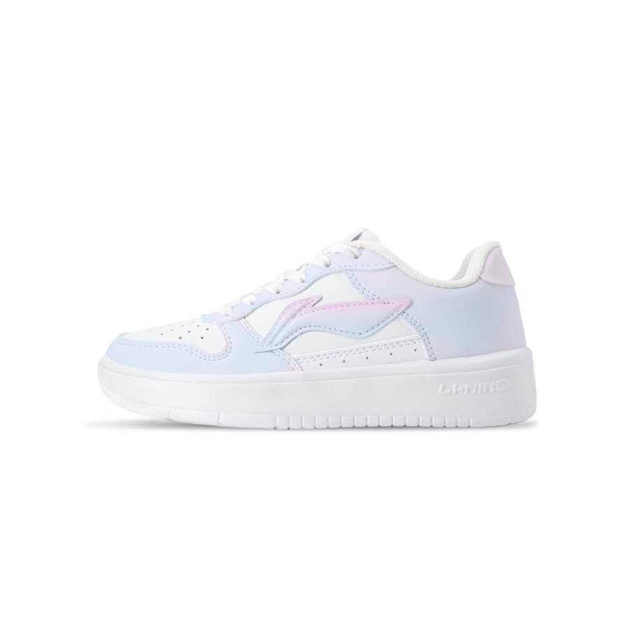 Li-Ning Li Ning Floating Boat Slip Resistant, Abrasion Resistant, Breathable Low top Skateboard Shoes Unisex Blue Pink