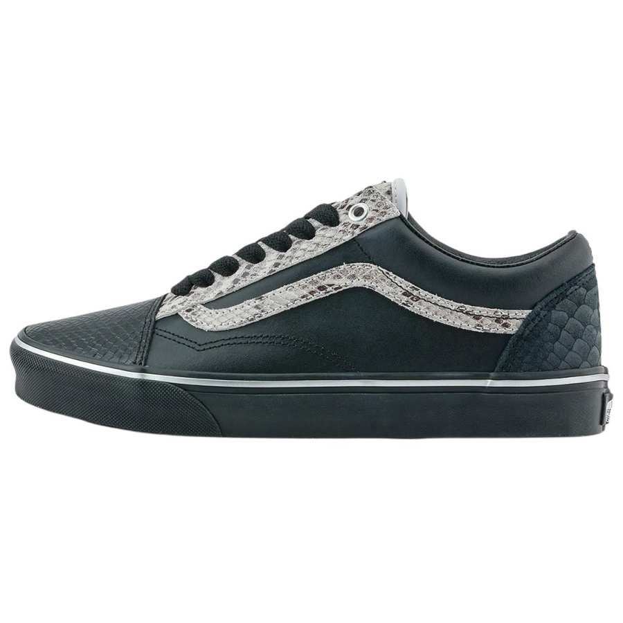 Vans Abrasion Resistant Low top Skateboard Shoes Unisex Black Silver