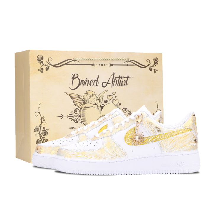 Nike Nike Air Force 1 River Immersed Moon, Sun God Apollo Slip Resistant Abrasion Resistant Low top Skateboard Shoes Unisex