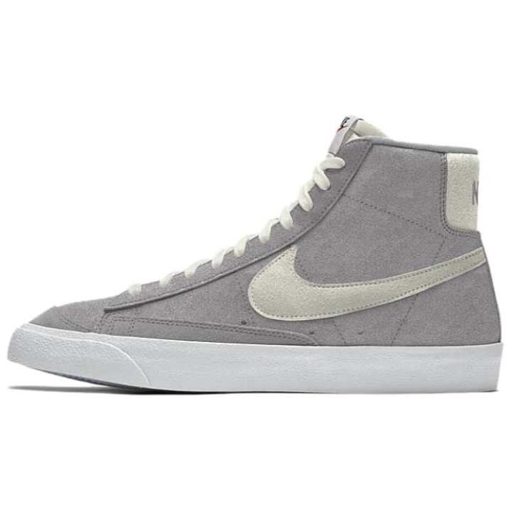 Nike Nike Blazer Slip Resistant Abrasion Resistant High top Skateboard Shoes Women's Gray