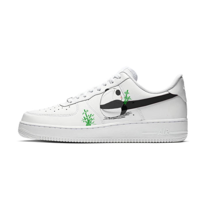 Nike Nike Air Force 1 Bamboo Li Low top Skateboard Shoes Women's White Green Black